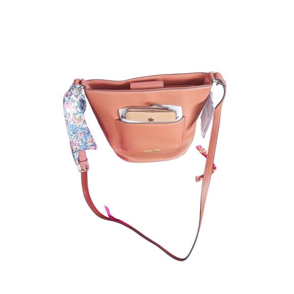 Nanette Lepore Lauren solid bucket with two gifts in ginger new with tags - Picture 1 of 4